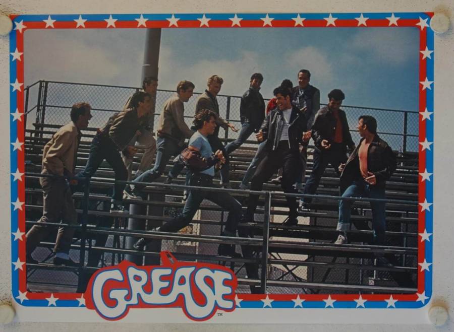 Grease original release german movie poster set
